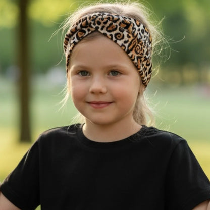 Leopárd Mintás Jersey Fejpánt – Vagány Csavart Design