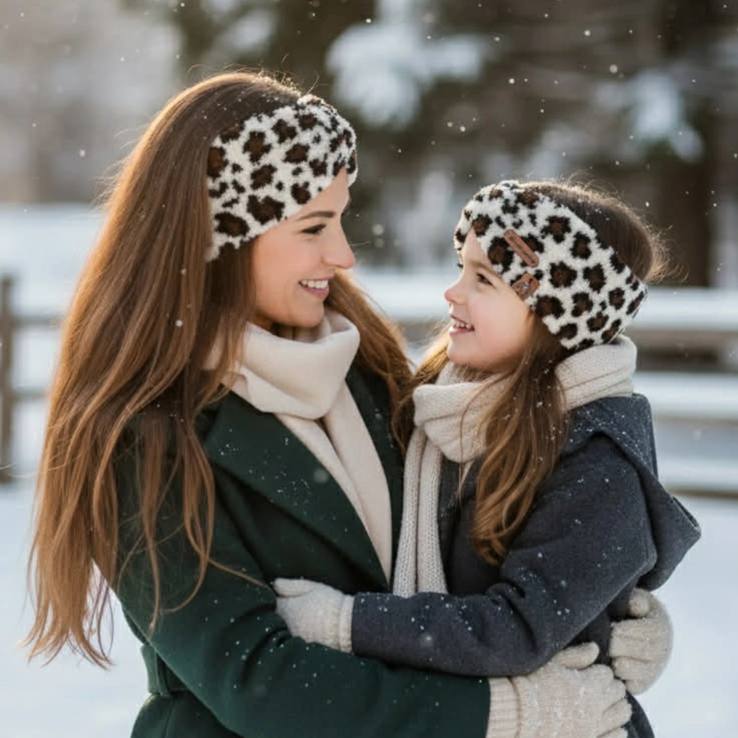 "Anya & Én" - Párduc Mintás Teddy Szett