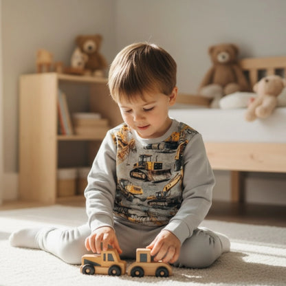 "Kis Építész" Munkagépes Pulóver