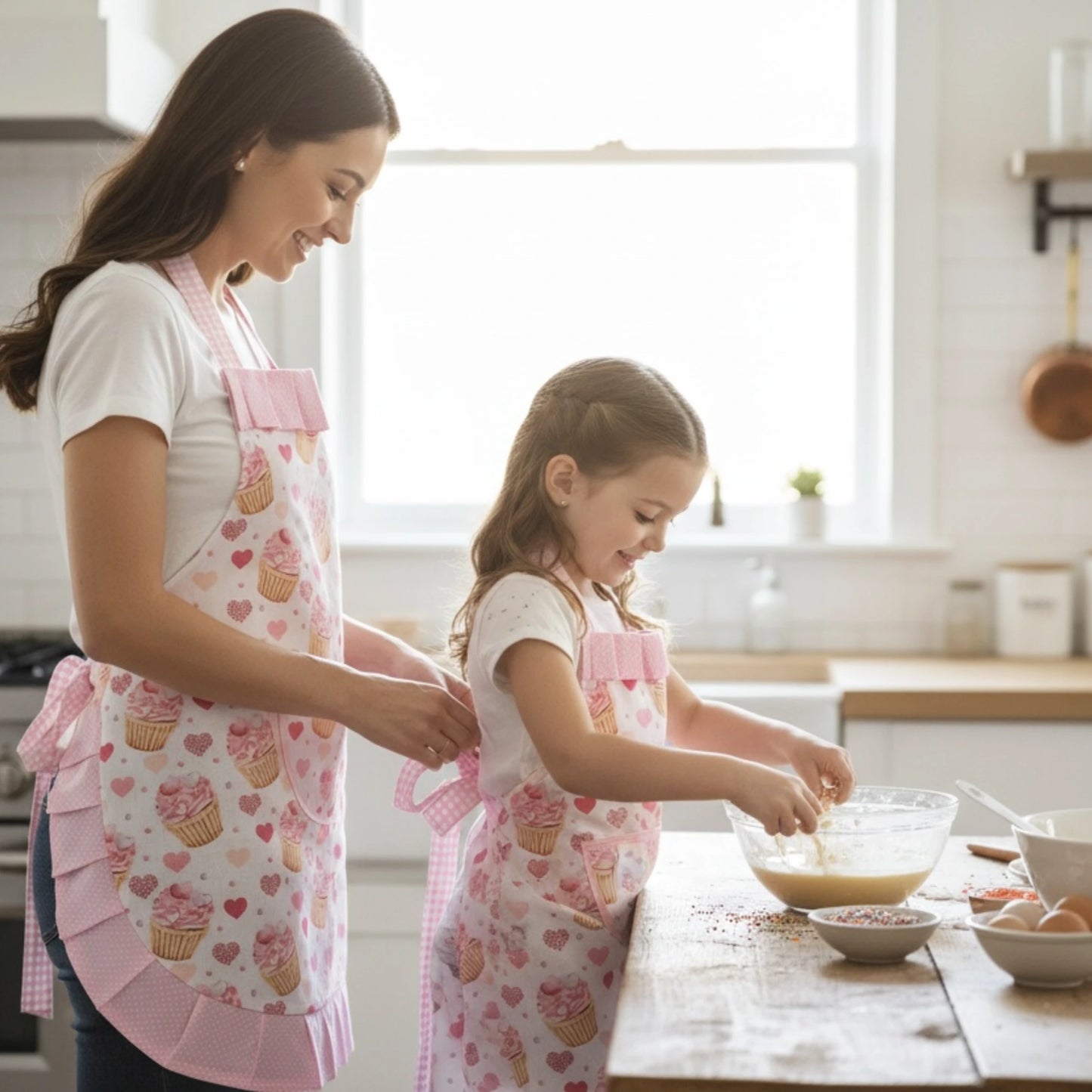 "Édes Pillanatok" Anya-Lánya Kötény Szett