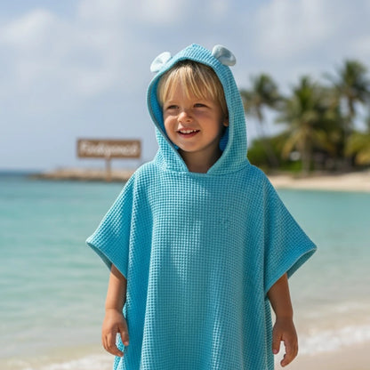 "Aqua Maci" Darázsszövet Fürdőponcsó – Puha Fülekkel