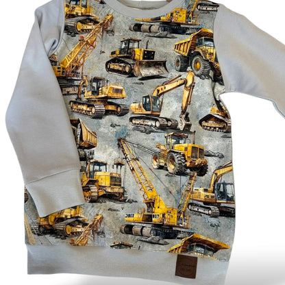 "Kis Építész" Munkagépes Pulóver