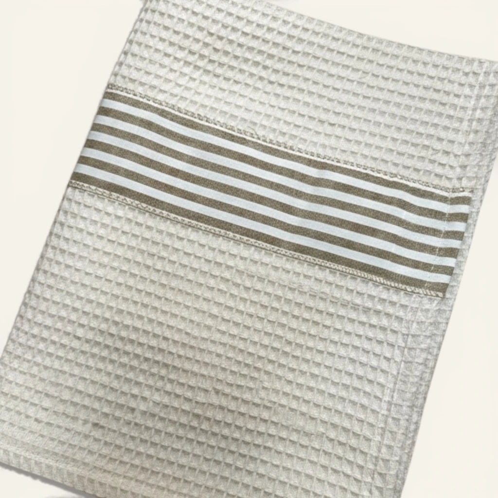 "Modern Minimalista" Beige Darázsszövet Törlőkendő