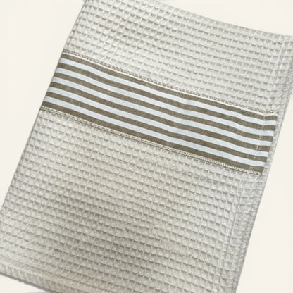 "Modern Minimalista" Beige Darázsszövet Törlőkendő