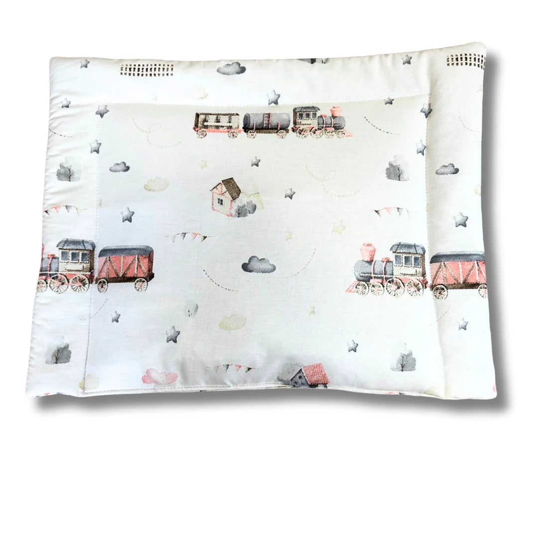 "Gőzös Kaland" nosztalgikus babapárna